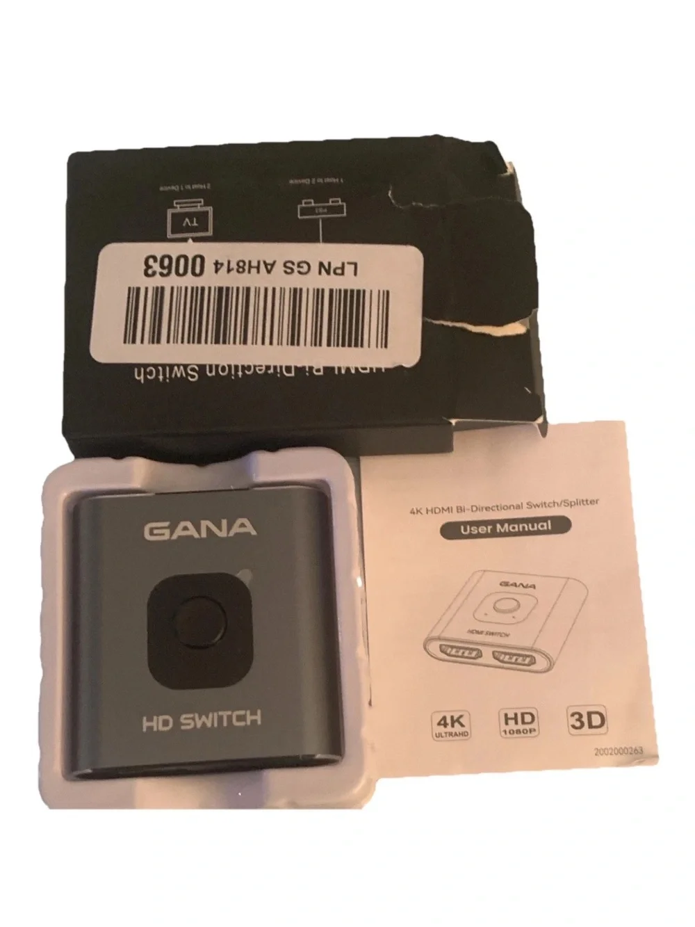 Black HD Switch - Portable HDMI Input Selector